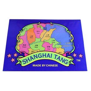 Shanghai Tang Map of China Print Cotton Handkerchief Napkin Wrap